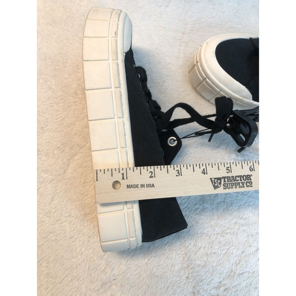 🌻3for$25 No Boundaries Low Chunky Lug Sneakers Wmns Sz 7 Black Fashion Slip-Ons - Picture 4 of 10